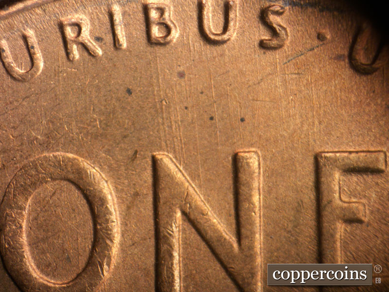 Die-stage B marker on 1947S•1MM•016 (1947 Repunched Mint Mark).
