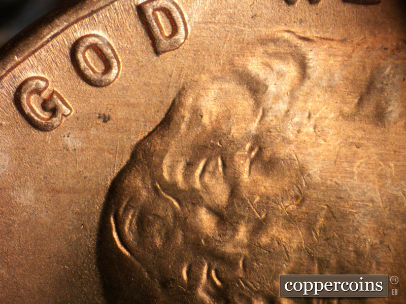 Die-stage B marker on 1947S•1MM•017 (1947 Repunched Mint Mark).