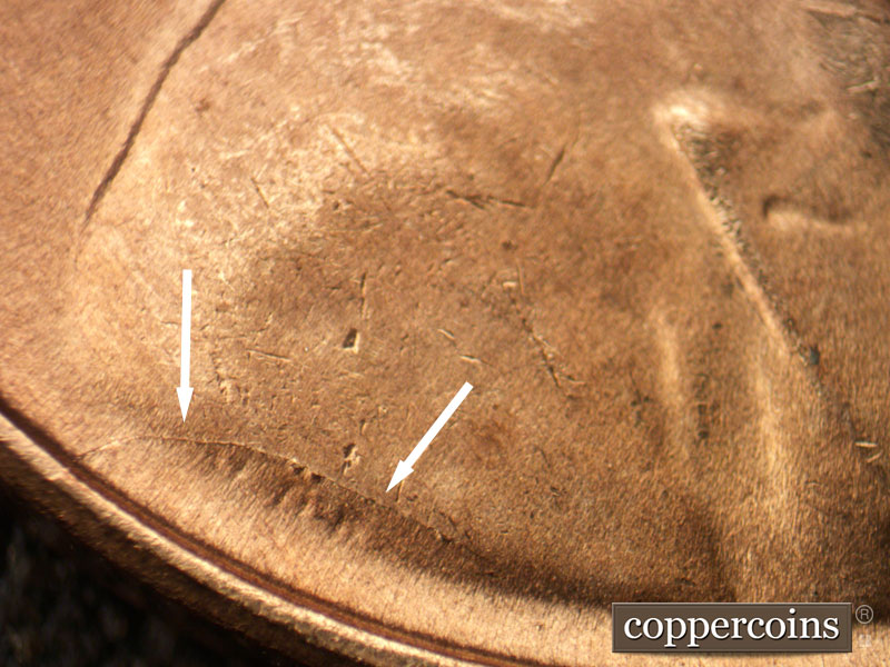 Die-stage C marker on 1948D•1MM•014 (1948 Repunched Mint Mark).
