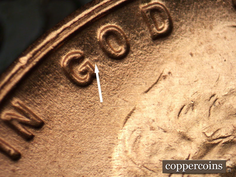 Die-stage C marker on 1948D•1MM•016 (1948 Repunched Mint Mark).
