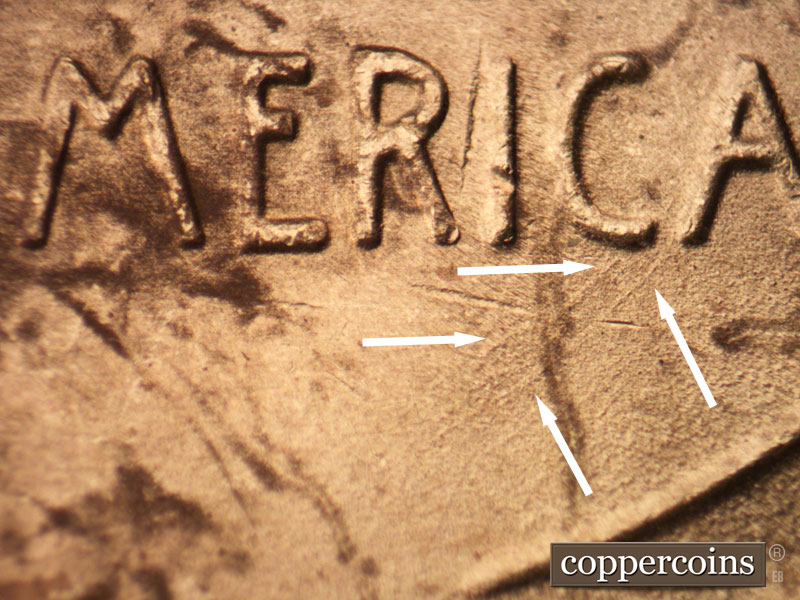 Die-stage C marker on 1948D•1MM•016 (1948 Repunched Mint Mark).