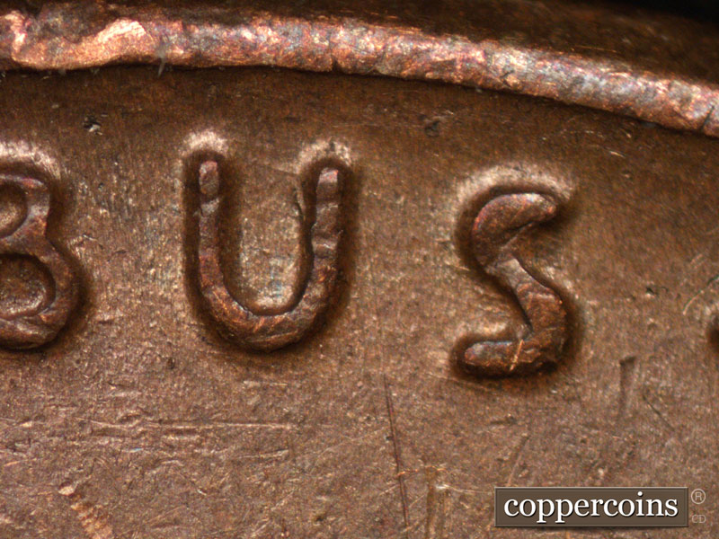 Die-stage B marker on 1948D•1MM•023 (1948 Repunched Mint Mark).