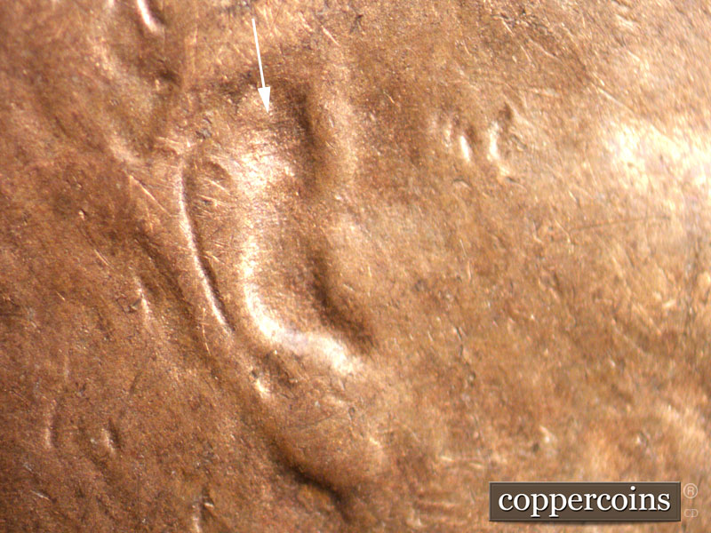 Die-stage C marker on 1948D•1MM•024 (1948 Repunched Mint Mark).