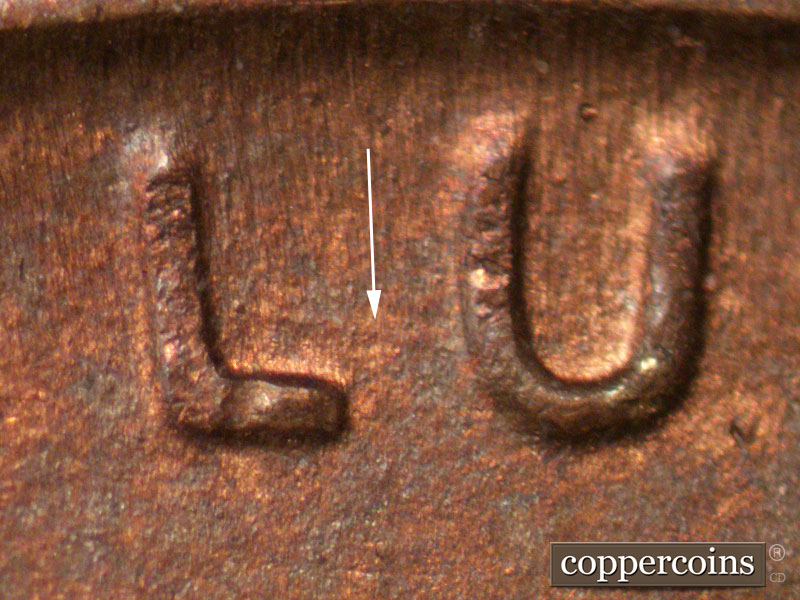 Die-stage C marker on 1948D•1MM•024 (1948 Repunched Mint Mark).
