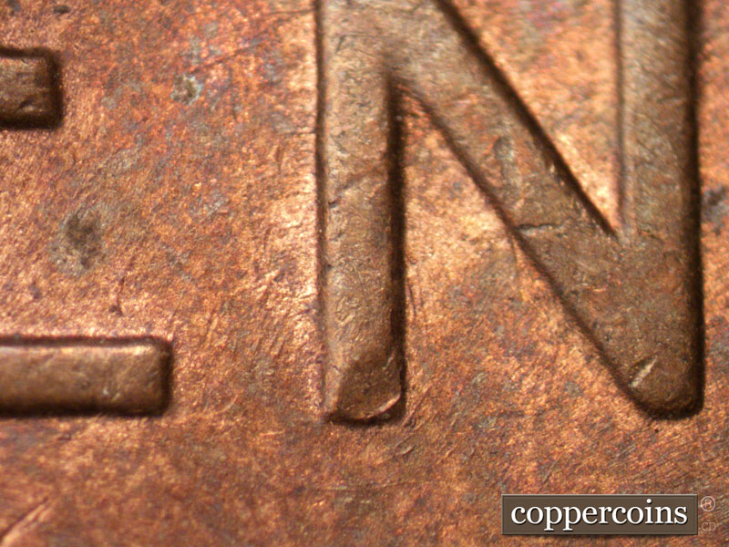 Die-stage C marker on 1948D•1MM•024 (1948 Repunched Mint Mark).