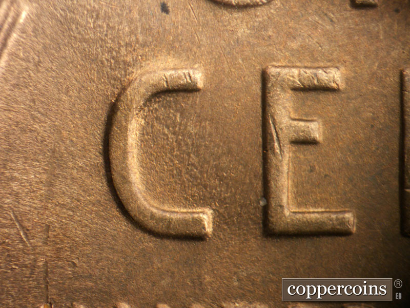 Die-stage C marker on 1948D•1MM•026 (1948 Repunched Mint Mark).