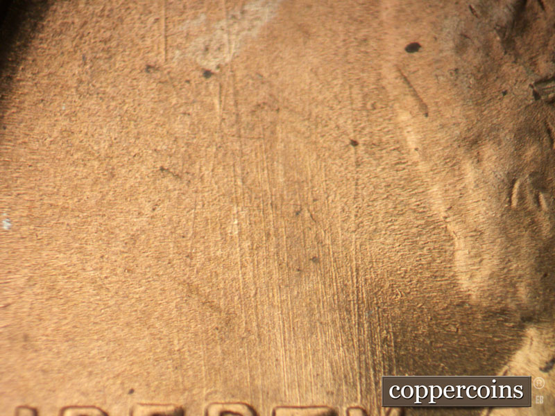 Die-stage B marker on 1948S•1MM•015 (1948 Repunched Mint Mark).