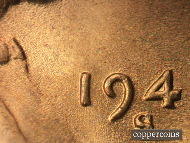 Die-stage C marker on 1948S•1MM•016 (1948 Repunched Mint Mark).
