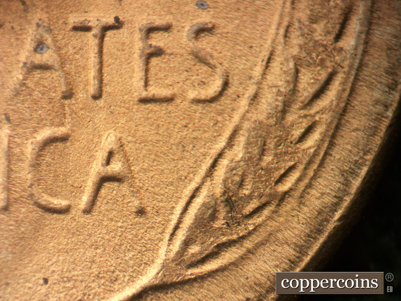 Die-stage C marker on 1948S•1MM•016 (1948 Repunched Mint Mark).