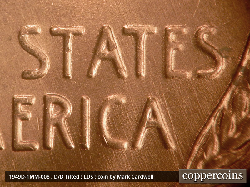 Die-stage C marker on 1949D•1MM•008 (1949 Repunched Mint Mark).
