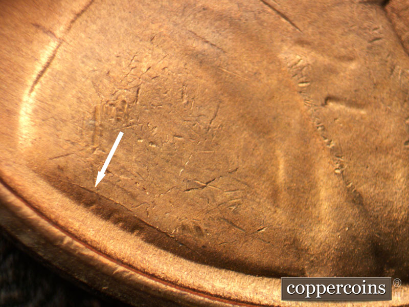 Die-stage C marker on 1949D•1MM•024 (1949 Repunched Mint Mark).