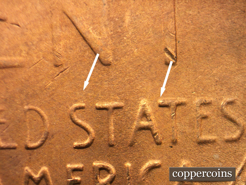 Die-stage C marker on 1949D•1MM•024 (1949 Repunched Mint Mark).