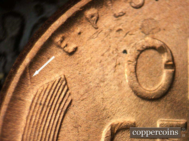 Die-stage C marker on 1949D•1MM•025 (1949 Repunched Mint Mark).