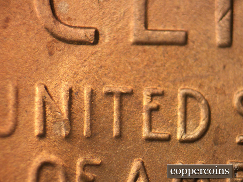 Die-stage C marker on 1949D•1MM•026 (1949 Repunched Mint Mark).