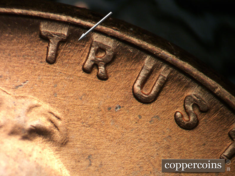 Die-stage C marker on 1949D•1MM•029 (1949 Repunched Mint Mark).