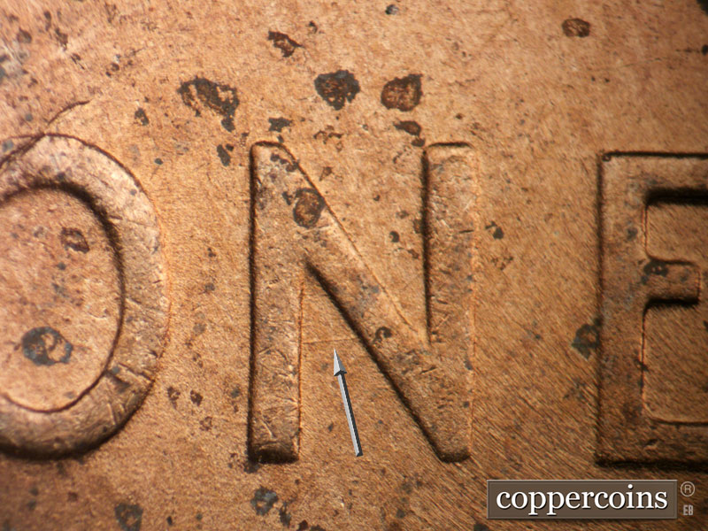 Die-stage C marker on 1949D•1MM•029 (1949 Repunched Mint Mark).