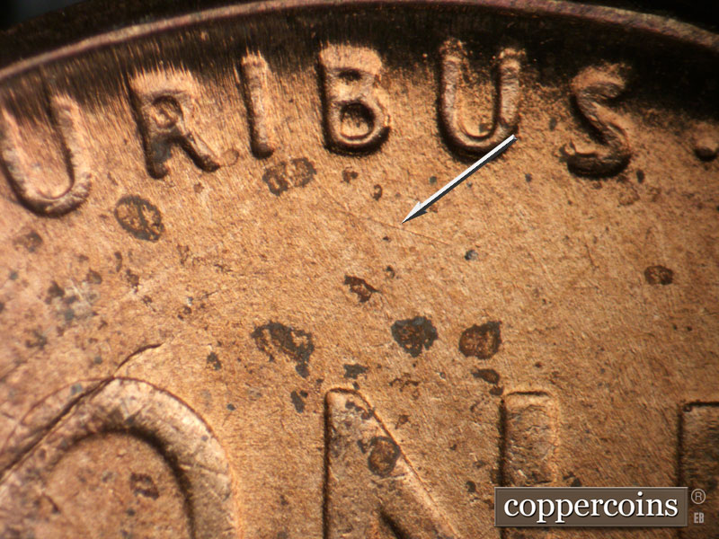 Die-stage C marker on 1949D•1MM•029 (1949 Repunched Mint Mark).