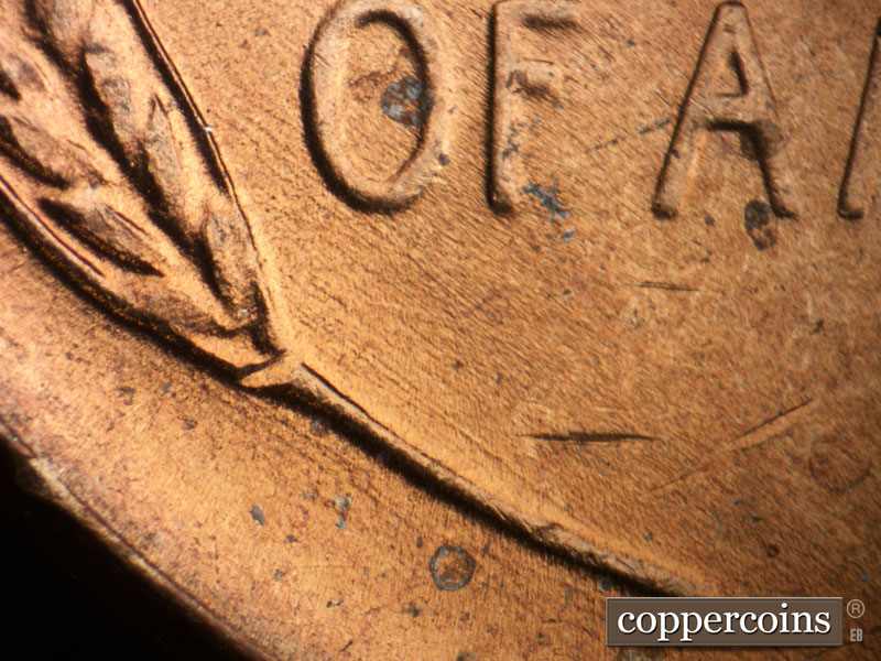 Die-stage C marker on 1949D•1MM•029 (1949 Repunched Mint Mark).