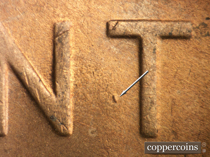Die-stage C marker on 1949D•1MM•032 (1949 Repunched Mint Mark).
