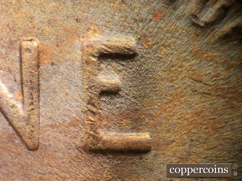 Die-stage C marker on 1949D•1MM•034 (1949 Repunched Mint Mark).