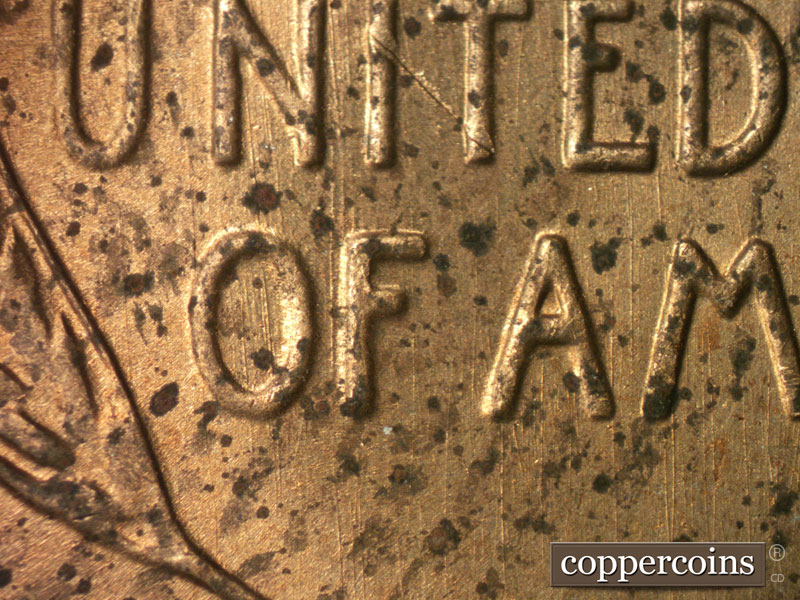 Die-stage B marker on 1949S•1MM•008 (1949 Repunched Mint Mark).