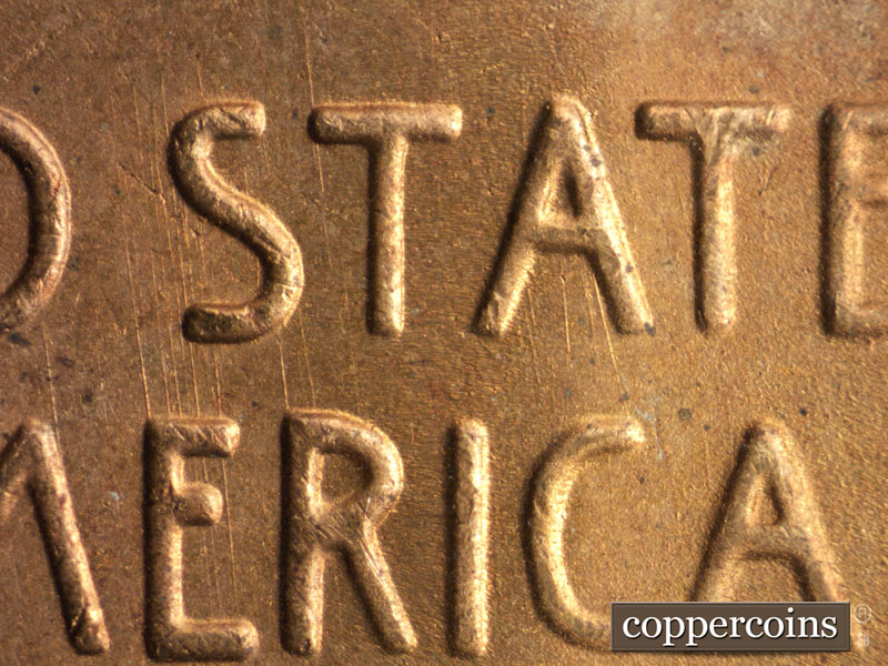 Die-stage B marker on 1949S•1MM•028 (1949 Repunched Mint Mark).