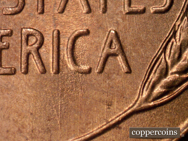 Die-stage B marker on 1949S•1MM•037 (1949 Repunched Mint Mark).