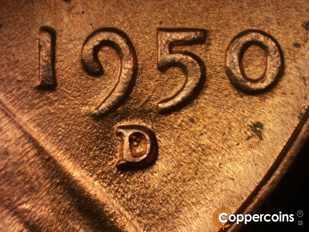 Die-stage B marker on 1950D•1DO•004 showing Date for reference.