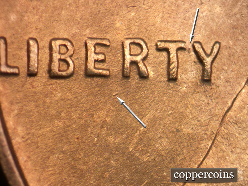 Die-stage C marker on 1950D•1MM•019 (1950 Repunched Mint Mark).