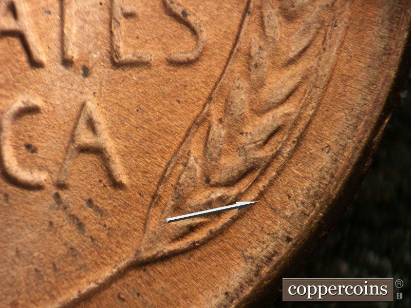 Die-stage C marker on 1950D•1MM•020 (1950 Repunched Mint Mark).