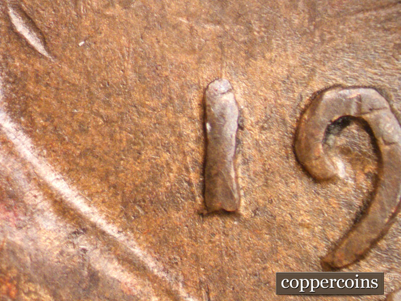 Die-stage B marker on 1950S•1MM•016 (1950 Repunched Mint Mark).