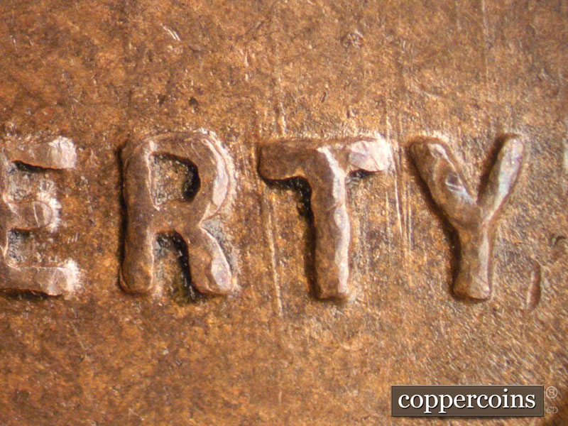 Die-stage B marker on 1950S•1MM•016 (1950 Repunched Mint Mark).