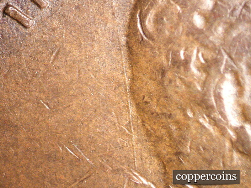 Die-stage B marker on 1950S•1MM•016 (1950 Repunched Mint Mark).