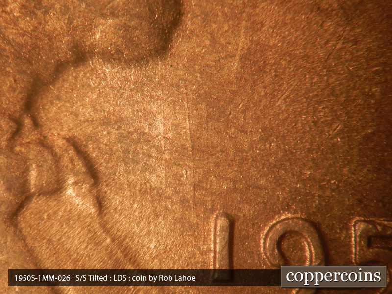 Die-stage C marker on 1950S•1MM•026 (1950 Repunched Mint Mark).