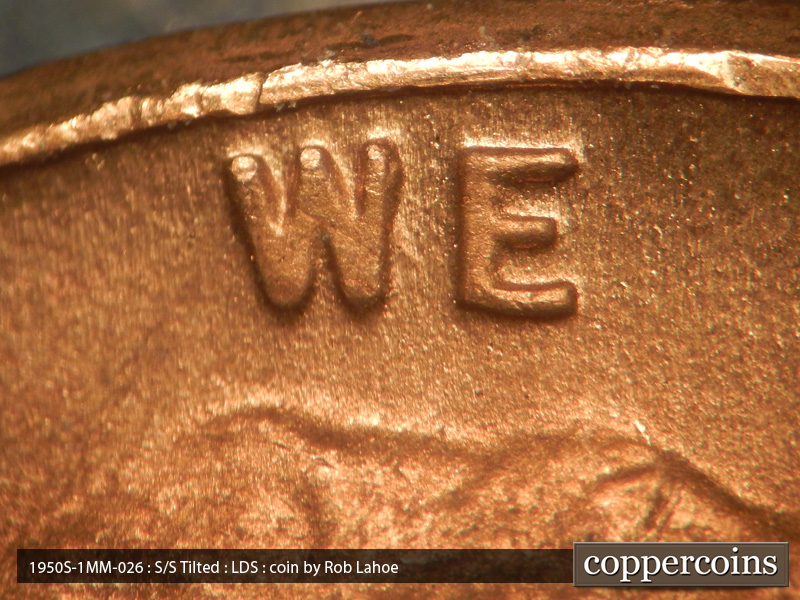 Die-stage C marker on 1950S•1MM•026 (1950 Repunched Mint Mark).