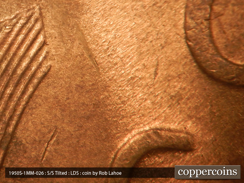 Die-stage C marker on 1950S•1MM•026 (1950 Repunched Mint Mark).