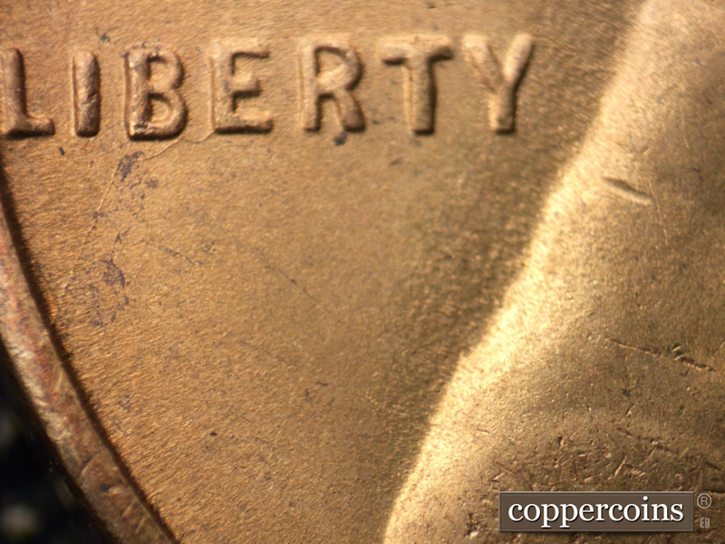 Die-stage C marker on 1950S•1MM•028 (1950 Repunched Mint Mark).