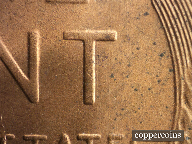 Die-stage C marker on 1950S•1MM•029 (1950 Repunched Mint Mark).