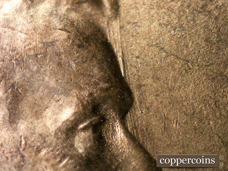 Die-stage C marker on 1950S•1MM•038 (1950 Repunched Mint Mark).