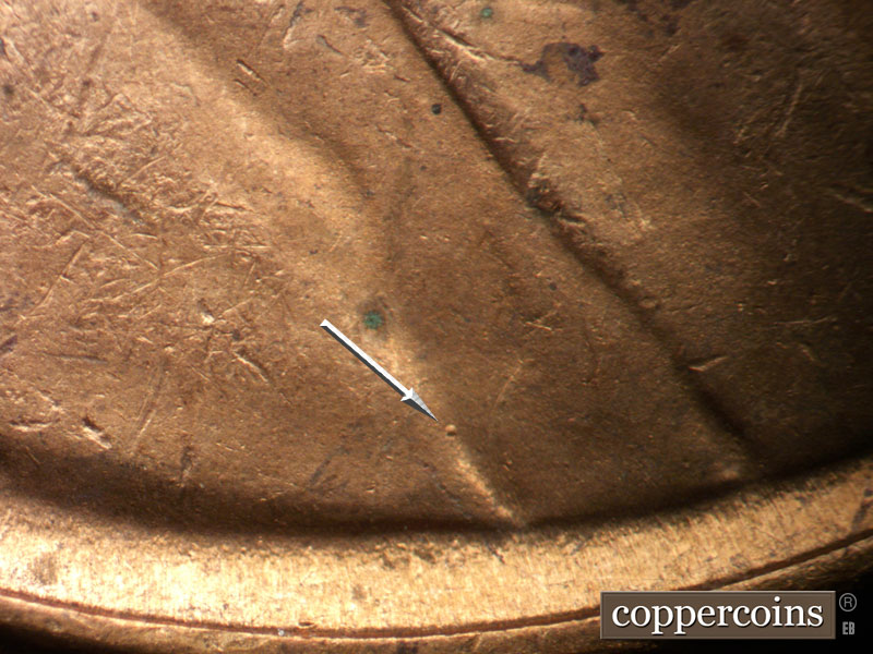 Die-stage C marker on 1950S•1MM•039 (1950 Repunched Mint Mark).