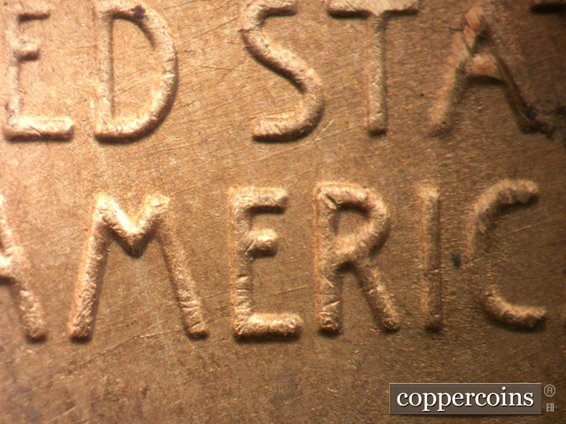 Die-stage B marker on 1950S•1MM•046 (1950 Repunched Mint Mark).