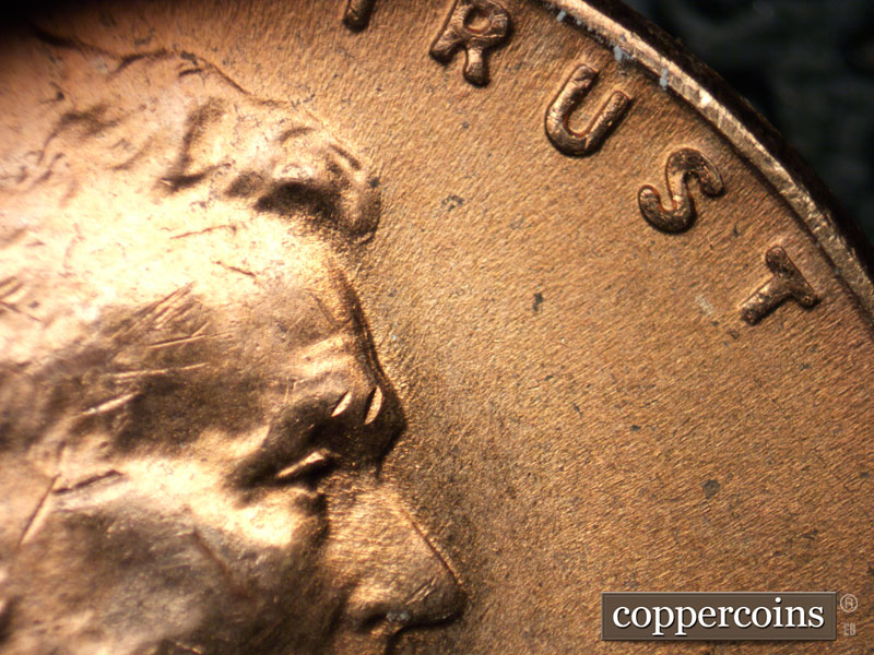 Die-stage C marker on 1951D•1MM•006 (1951 Repunched Mint Mark).
