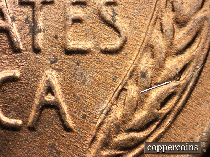 Die-stage C marker on 1951D•1MM•006 (1951 Repunched Mint Mark).
