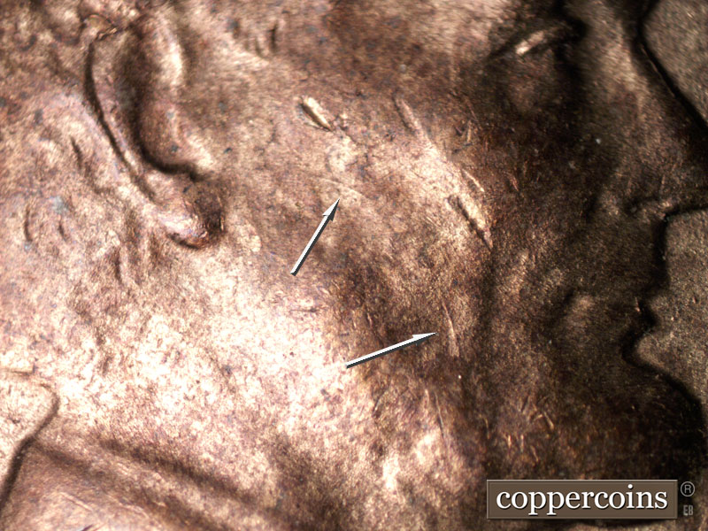 Die-stage C marker on 1951D•1MM•015 (1951 Repunched Mint Mark).