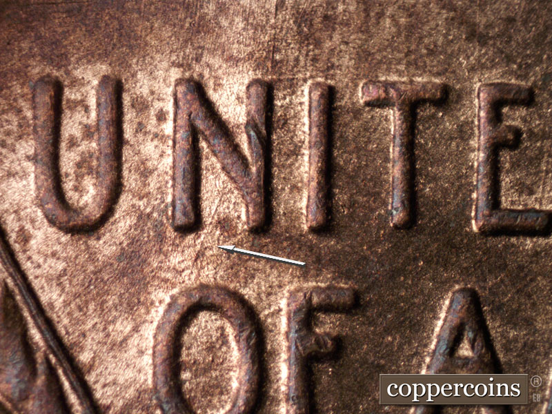 Die-stage C marker on 1951D•1MM•015 (1951 Repunched Mint Mark).