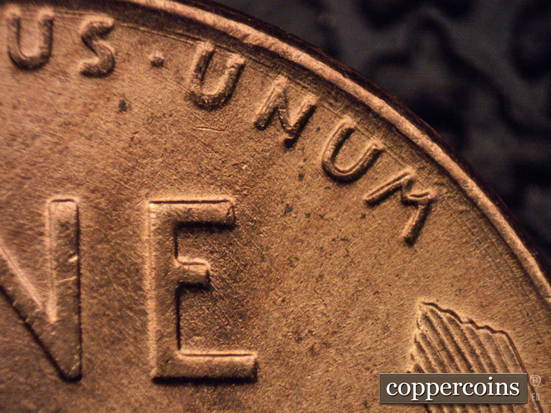 Die-stage A marker on 1951D•1MM•017 (1951 Repunched Mint Mark).