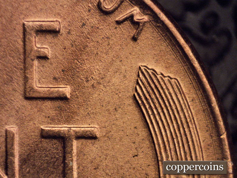Die-stage A marker on 1951D•1MM•017 (1951 Repunched Mint Mark).