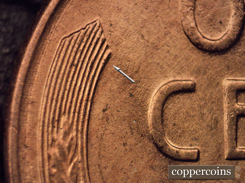 Die-stage A marker on 1951D•1MM•017 (1951 Repunched Mint Mark).