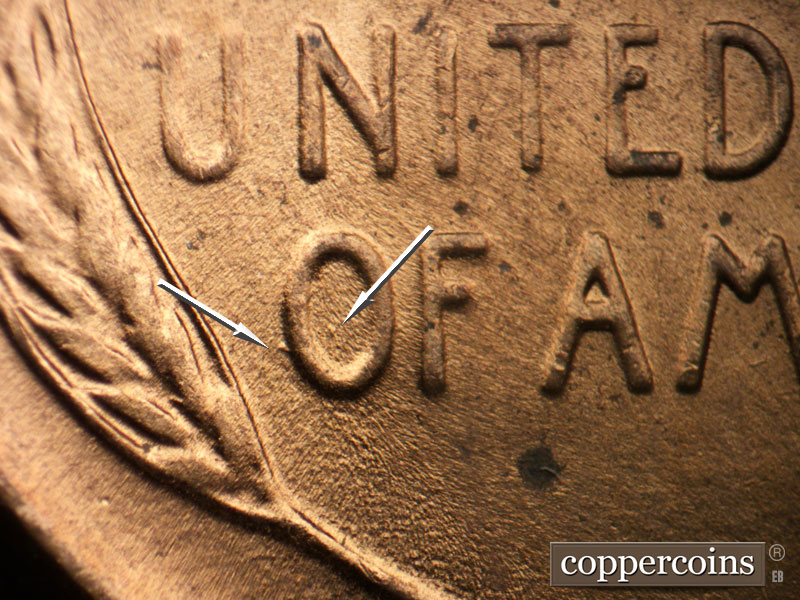 Die-stage C marker on 1951D•1MM•034 (1951 Repunched Mint Mark).