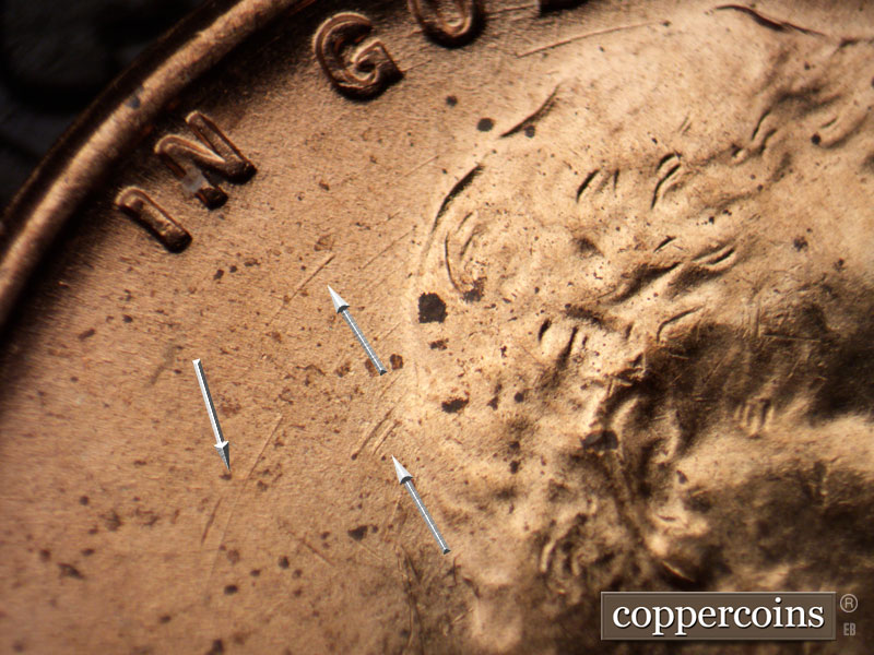 Die-stage A marker on 1951D•1MM•039 (1951 Repunched Mint Mark).